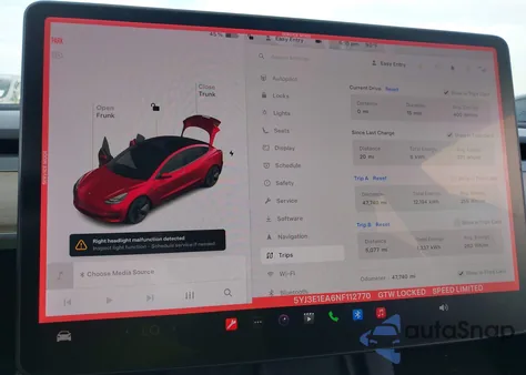 2022 Tesla Model 3 Rear-Wheel Drive из США, поврежденный, VIN 5YJ3E1EA6NF112770